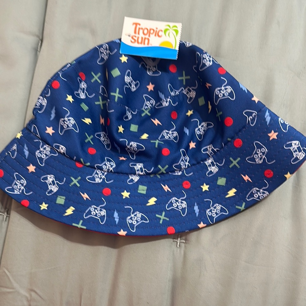 Kids Blue Patterned Hat